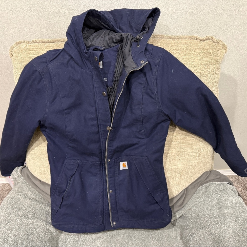 Woman’s Carhartt Full Swing Cryder Jacket Navy - XS